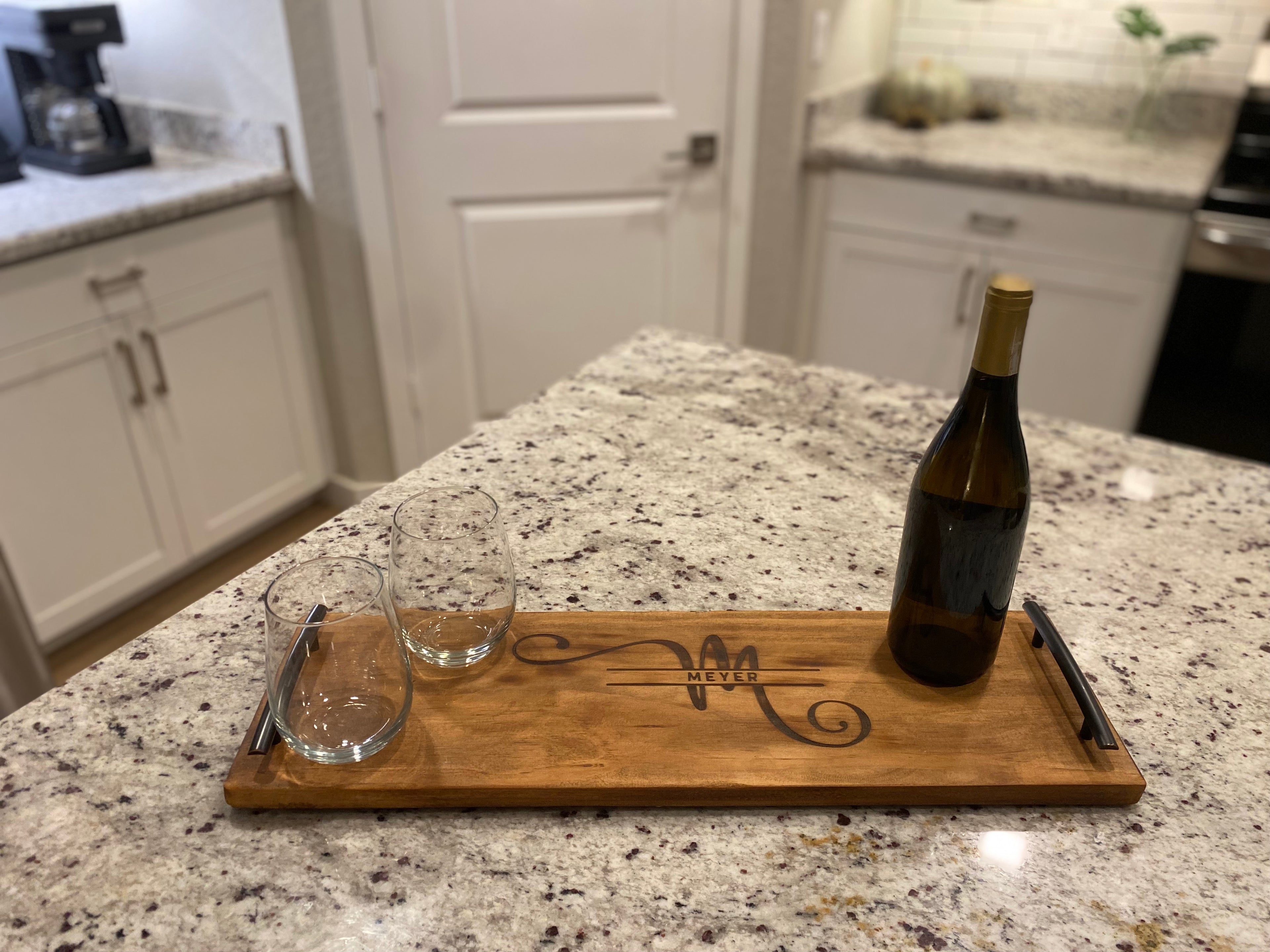 Monogram Personalized Serving Tray